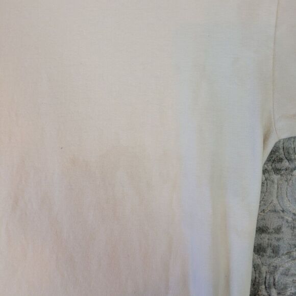 Monster Energy Shirt Mens Medium White Motocross 2002 Flag Logo Distressed Stain - Picture 8 of 9